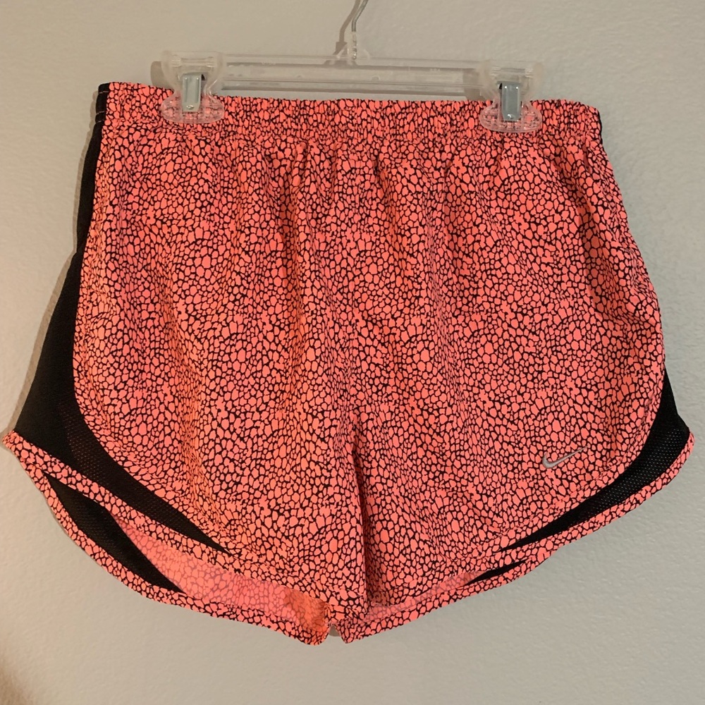 Nike Dri-Fit pink and black running shorts